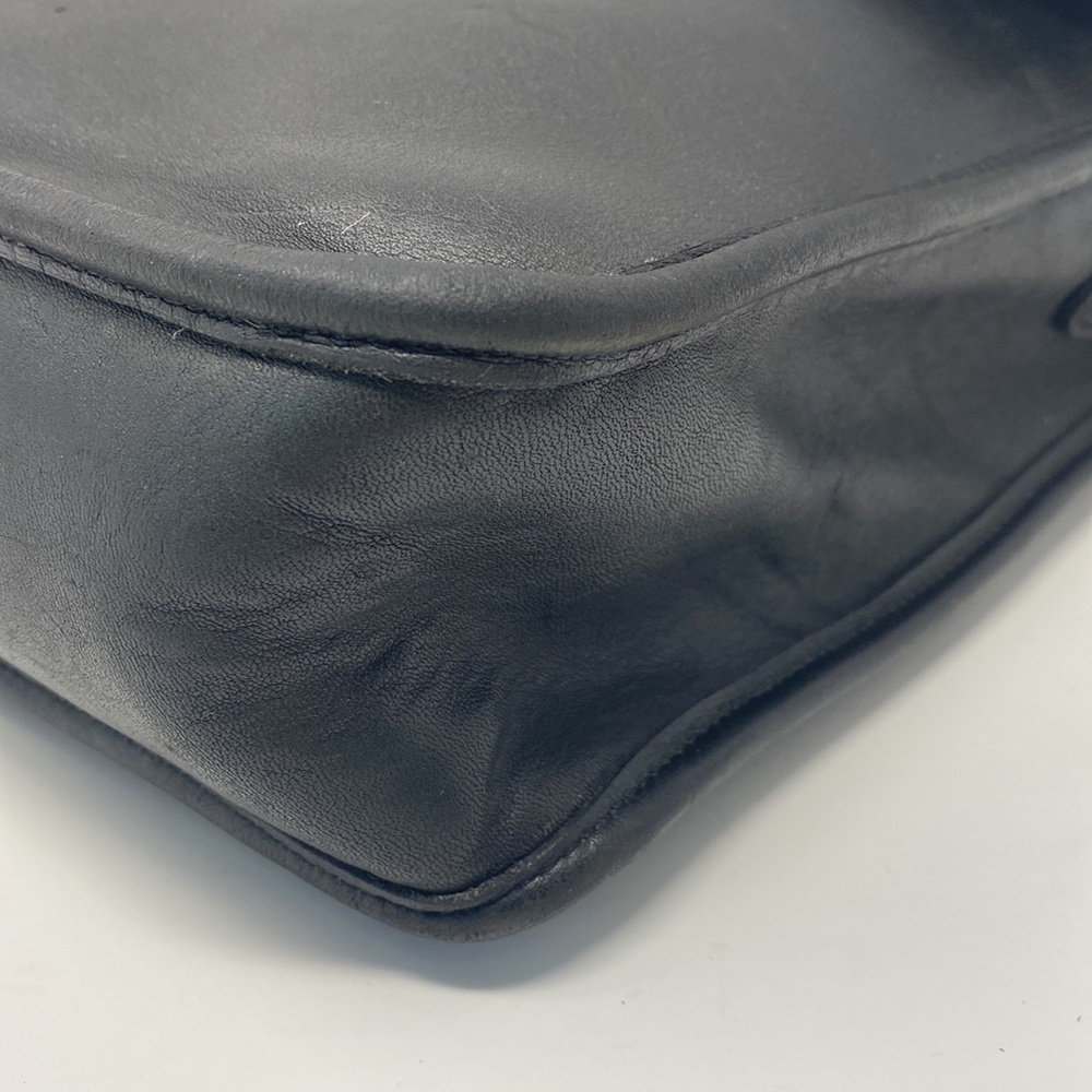 COACH Vintage Black Leather Lexington Briefcase Messenger Bag #5265 - Picture 7 of 14